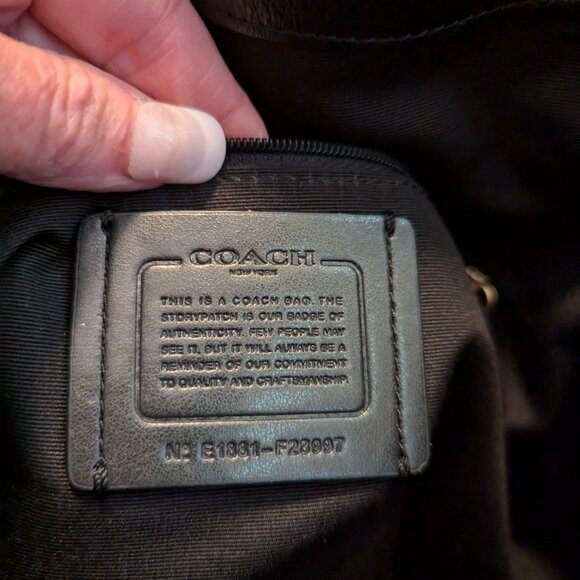 Coach F28997 Lexy Pebble Leather Shoulder Bag - Picture 11 of 15